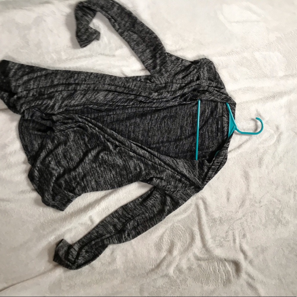 Dark gray heather cardigan